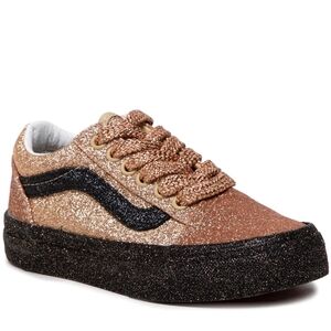 Vans Old Skool Party Glitter Rose Gold/Black US Juniors!